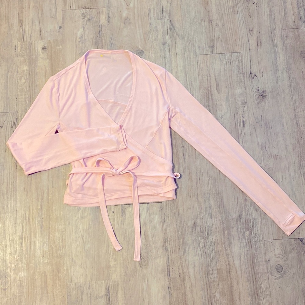 Zella ballet wrap top! Size M!